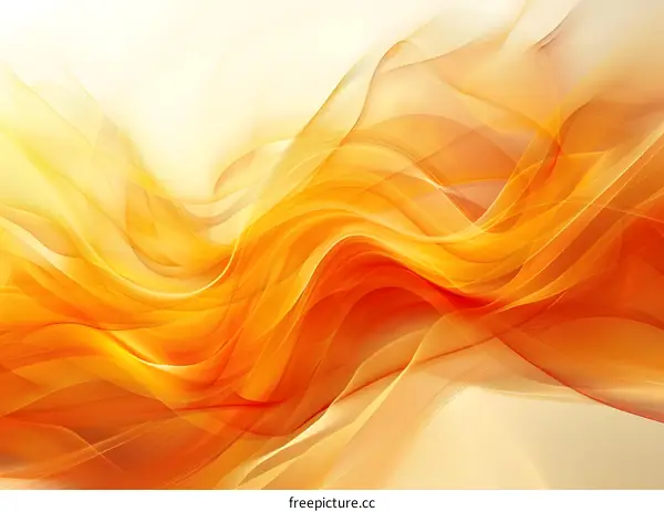 Orange silky waves