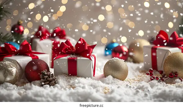 Snowy Christmas Presents