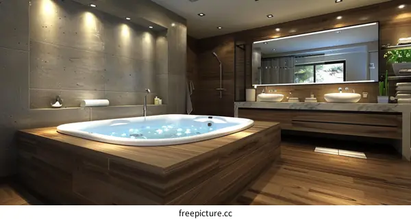 Modern Luxurious Spa Bathroom Design