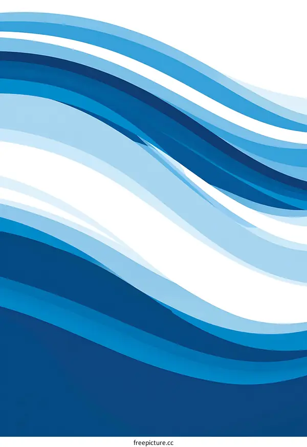 Abstract Blue Wave Pattern Background