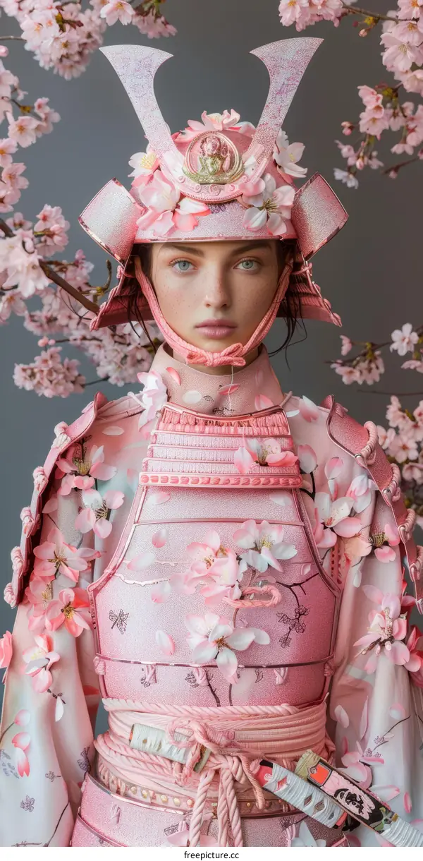 Samurai Woman: Cherry Blossom Armor