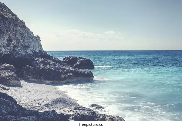Rocky Coastline with Turquoise Waters