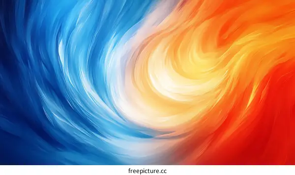 Abstract Color Flowing Design