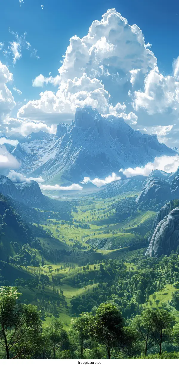 The majestic mountains and rivers