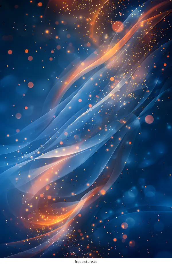 Blue and Orange Abstract Background