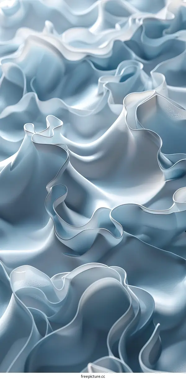 Ocean Waves Satin Flow