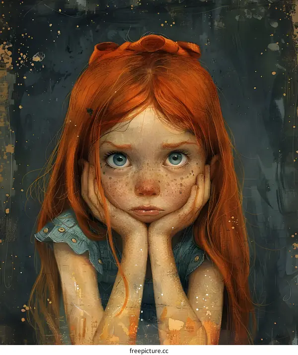 girl with red hair and freckles