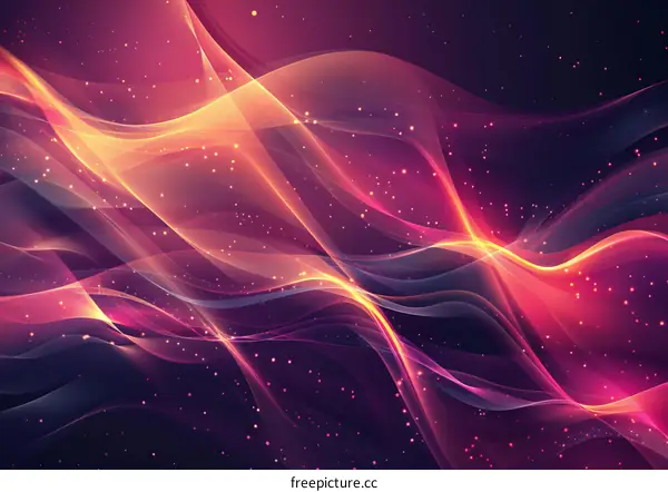 Abstract Colorful Flowing Lines