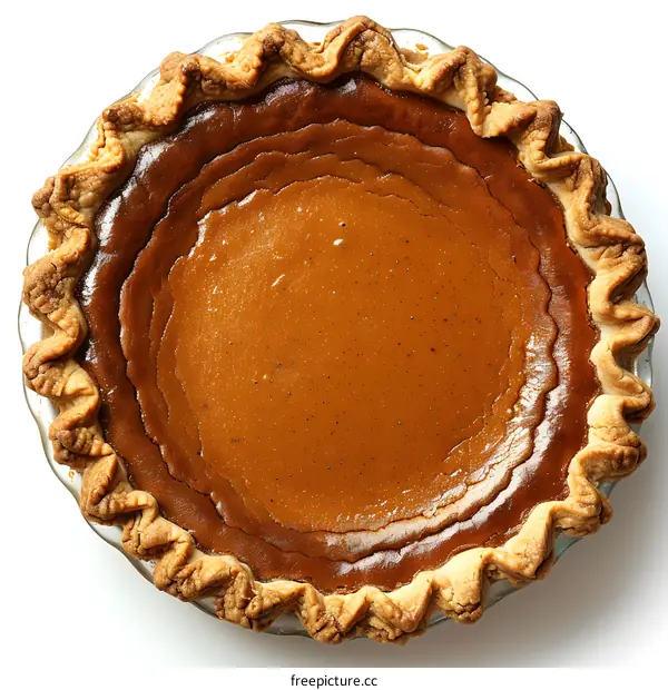Freshly baked pumpkin pie