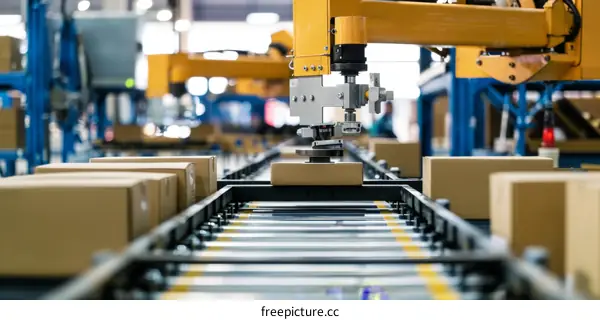 Robotic Arms in a Modern Factory