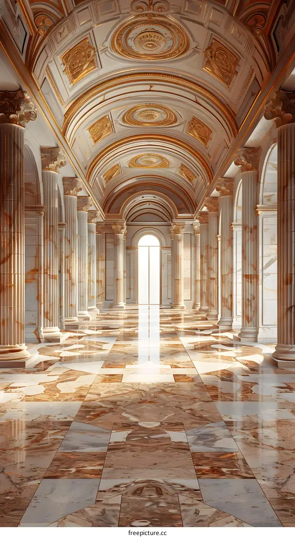 Breathtaking Hallway with Intricate Architectural Details