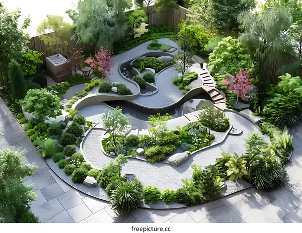 Rooftop garden design renderings