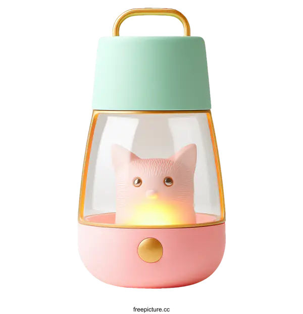 [Transparent Background PNG]Cute Cat Shaped Night Light