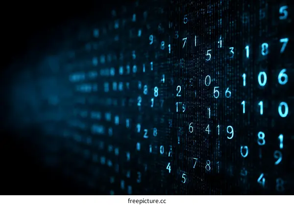 Abstract Digital Code Background Design