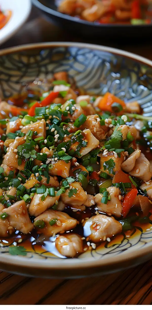Szechuan diced chicken with peanuts