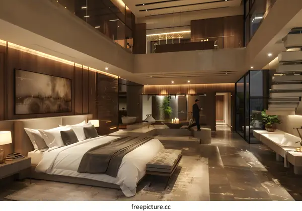 Luxury hotel bedroom