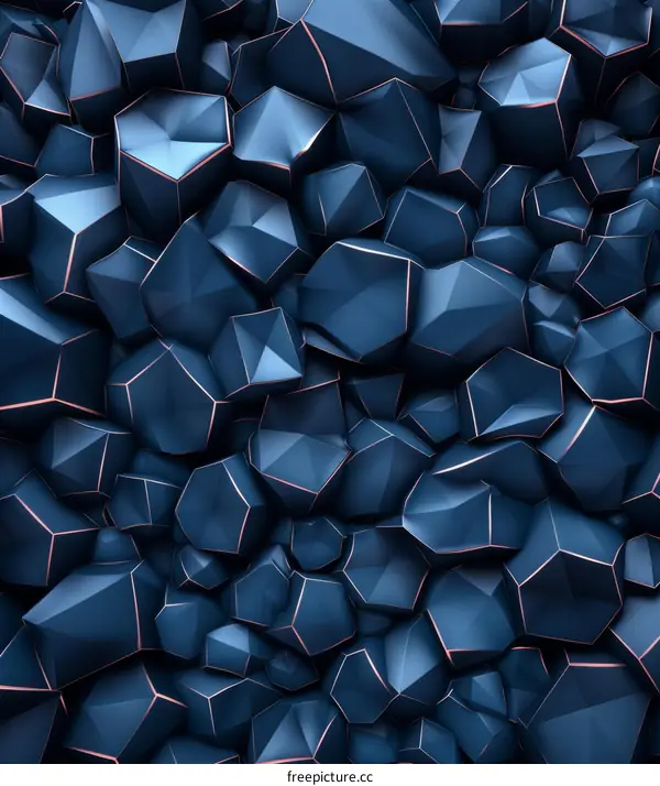 Blue Crystal Background