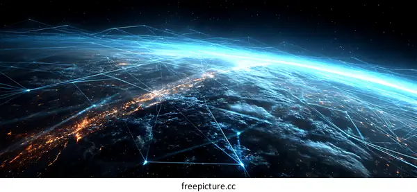 Global Network of Connections Illustrative Image