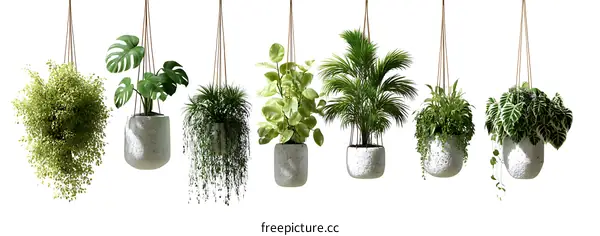 Hanging Plants in Modern Pots