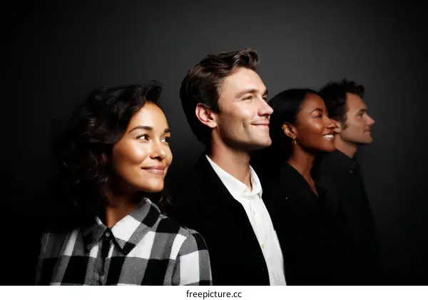 Diverse Team Looking Ahead