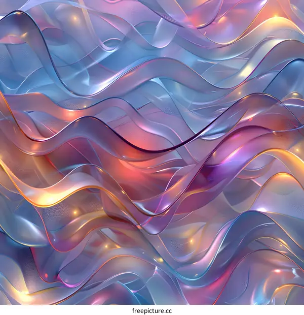 Colorful abstract waves background