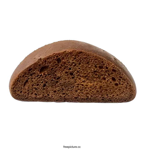 [Transparent Background PNG]Close up of the Freshly Baked Brown Bread