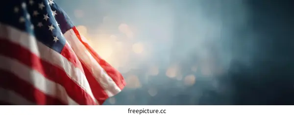 American Flag in Majestic Display