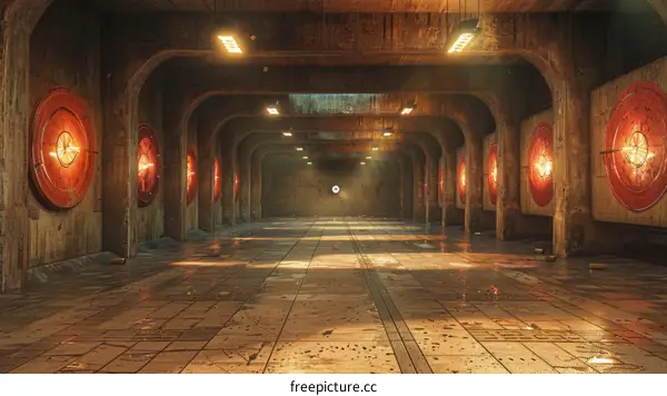 Futuristic Grungy Underground Bunker