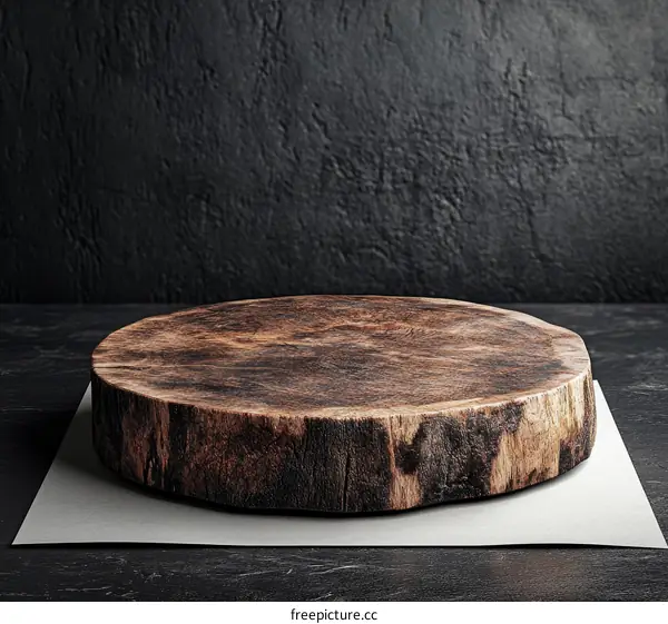 Rustic Wooden Cutting Board Display