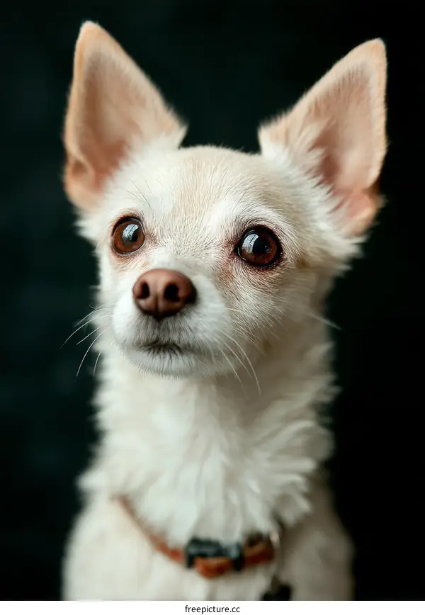 Close-up Portrait of a Chihuahua Dog