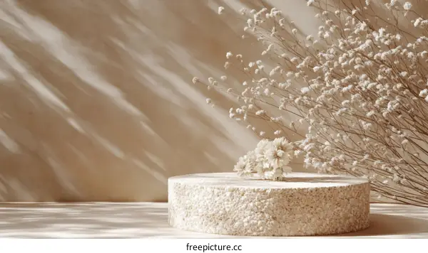 Beige Aesthetic Minimalist Product Display