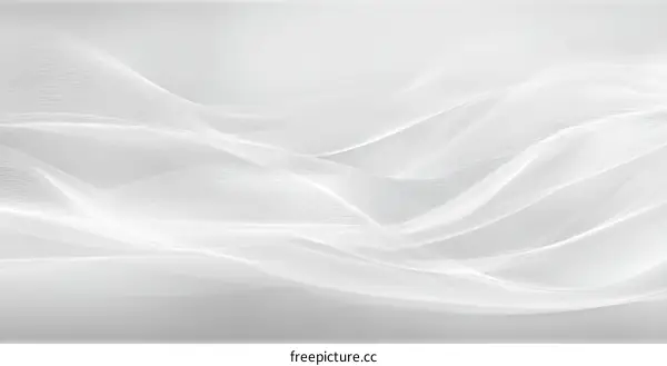 Abstract White Flowing Fabric Texture Background