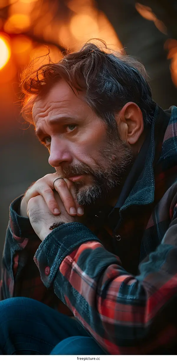 Portrait of a Man in Thought