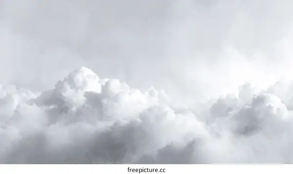 Monochromatic Sky Filled with Clouds