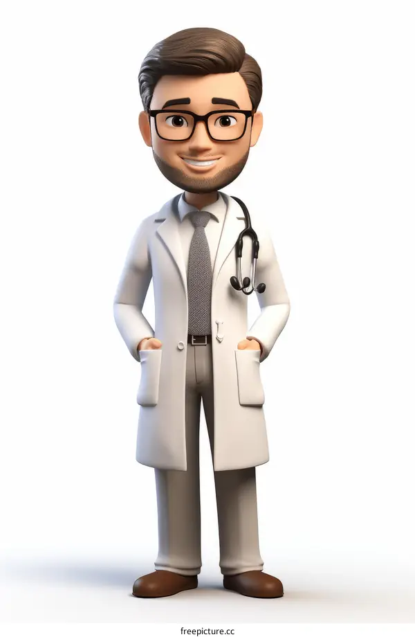 Male Doctor with a Stethoscope