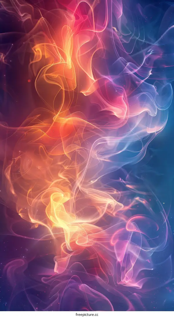 Colorful smoke background