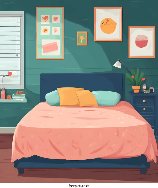 Bedroom Interior Design with Pictures and Plants