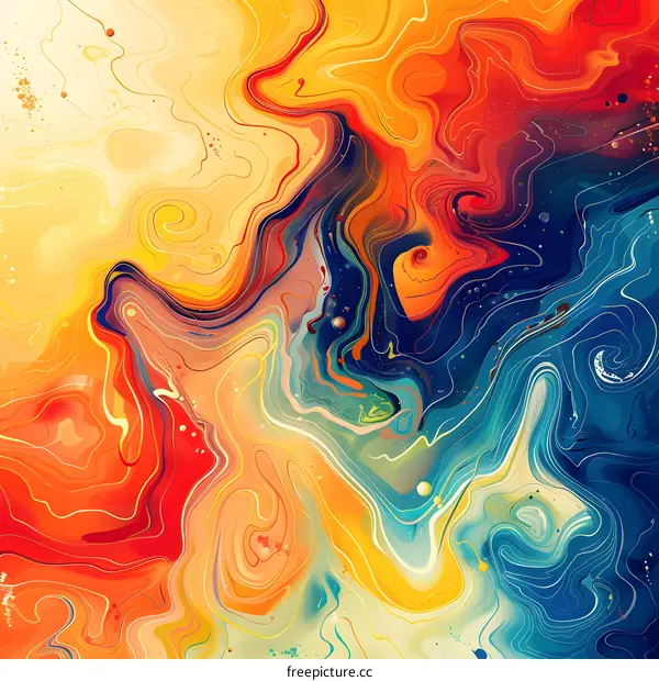 Colorful Liquid Painting