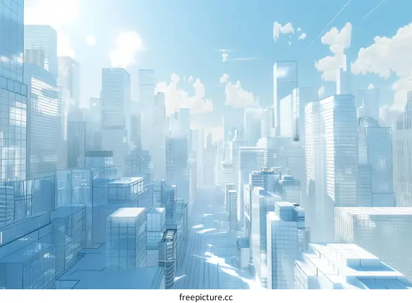 Futuristic Metropolis Illustration