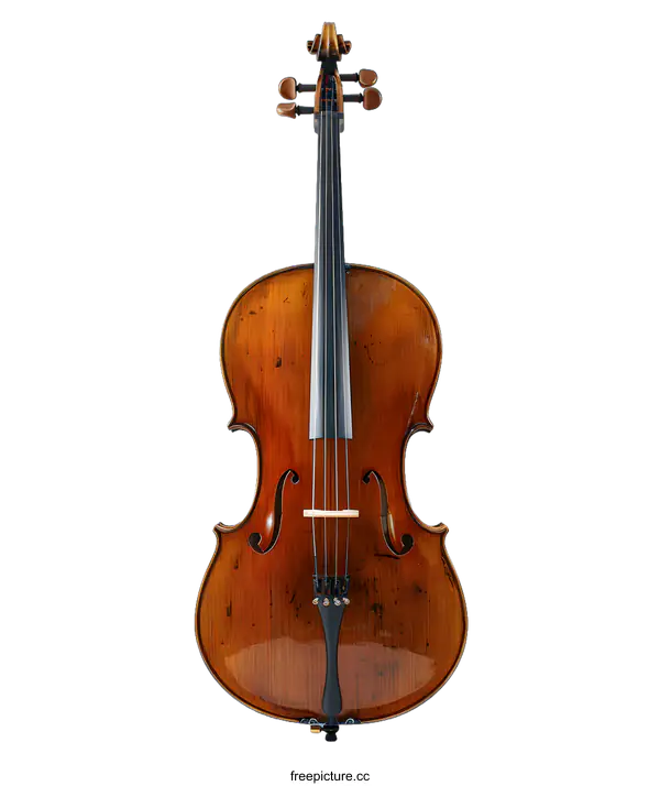 [Transparent Background PNG]A cello against a white background
