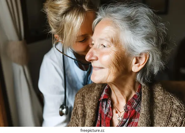 Caregiver and Senior Patient Connection