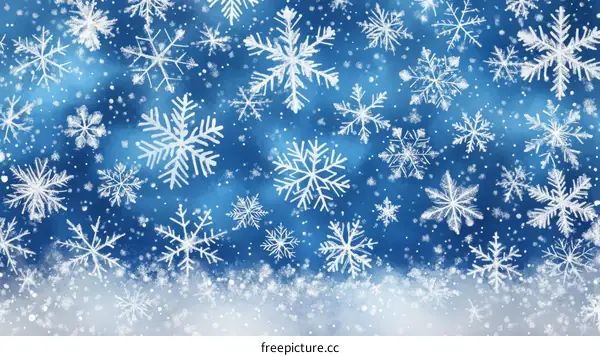 Winter Snowflake Background Design