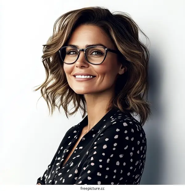 Stylish Woman in Elegant Business Attire