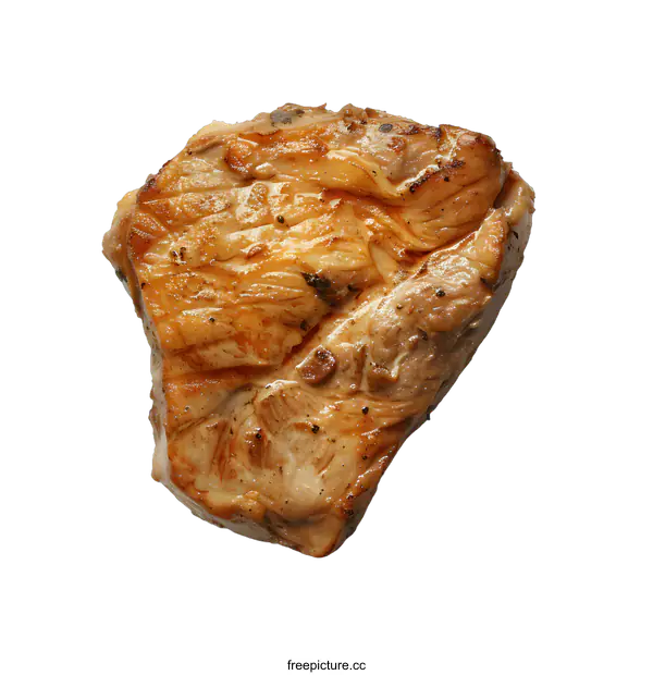 [Transparent Background PNG]A piece of cooked meat on a white background