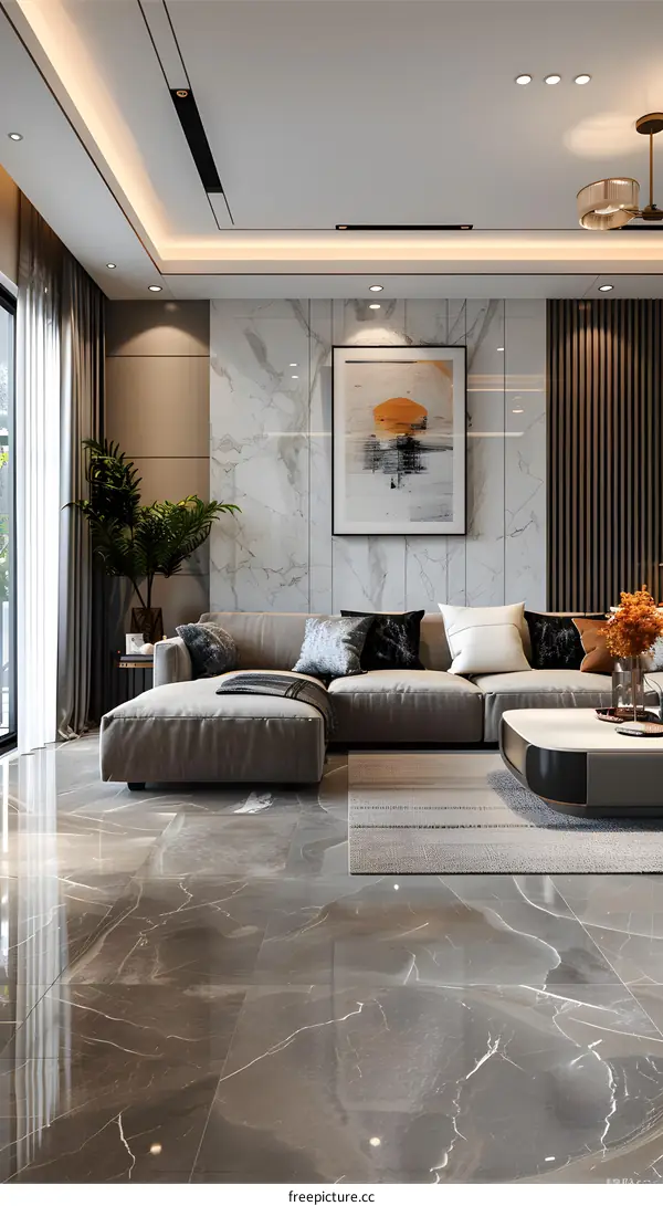 Modern minimalist living room