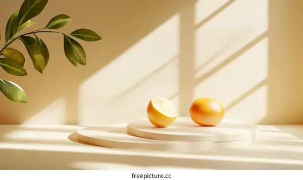Aesthetic Still Life with Citrus Fruits