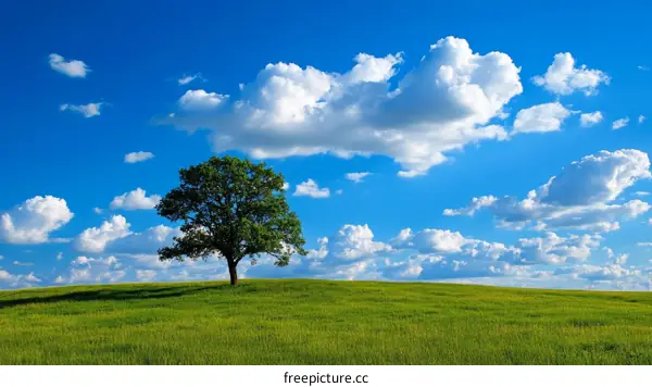 Tranquil Landscape Under a Vast Sky