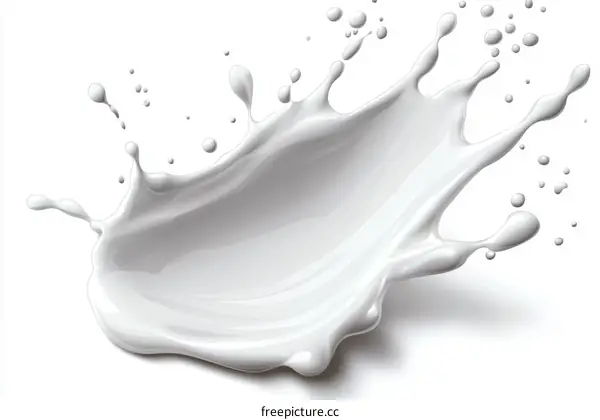 Milk Splash Artistic Illustration