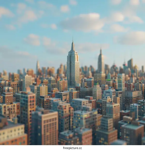 A Miniature Model of New York City in Legos