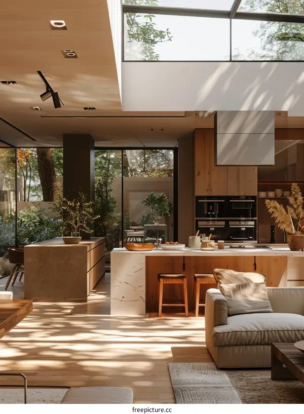 Natural Light Infuses Home with Warmth and Ambiance